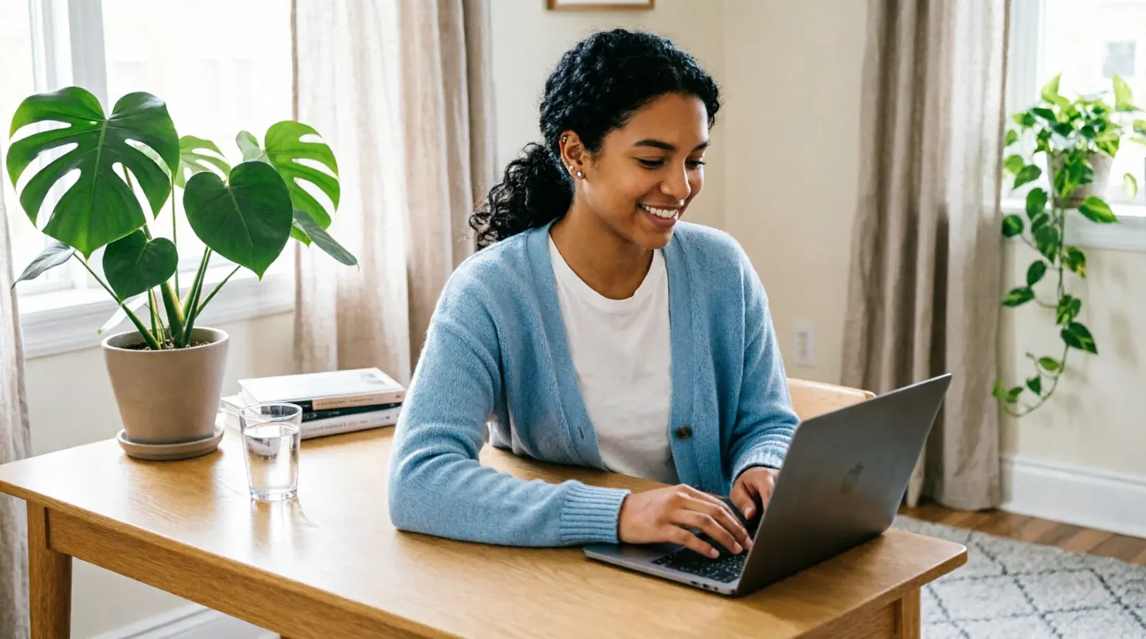 Notebook and laptop prepared for profile and family request support